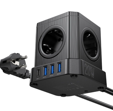 HOCO NS8 1C3A 5 Power Sockets HOCO NS8 1C3A 5 Power Sockets